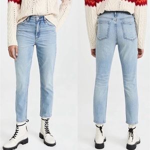 Rag and Bone Nina high rise ankle cigarette in Lou wash